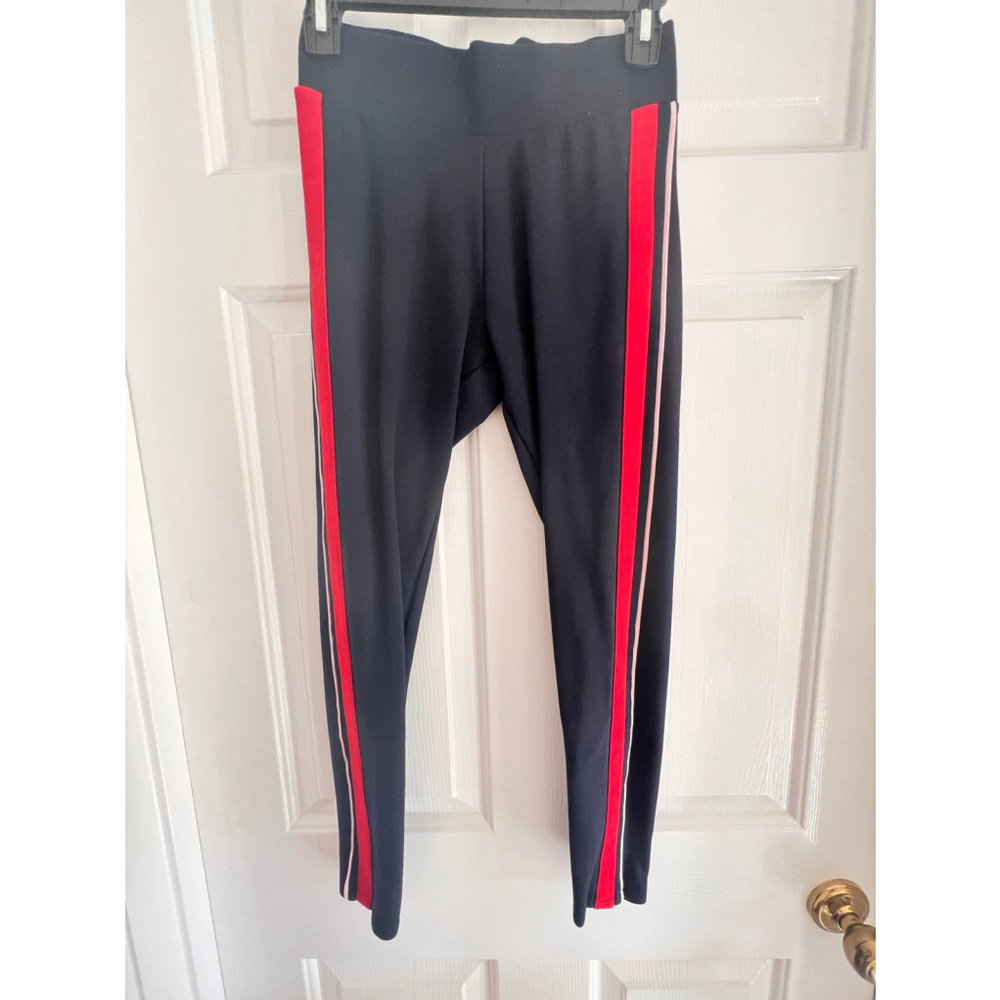 Marks & Spencer’s M&S Navy Joggers Leggings Red and White Striped 3/4 Length